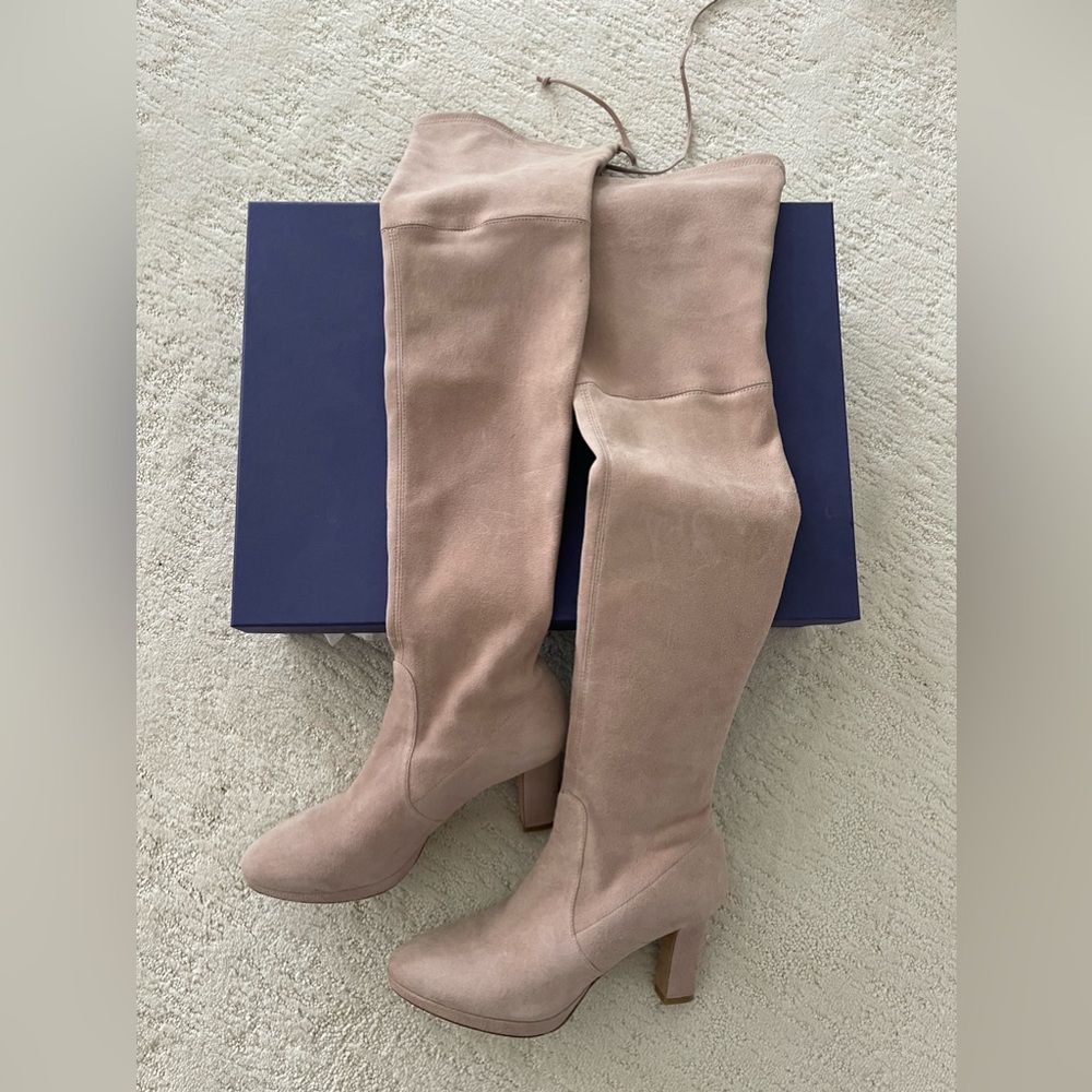 THIGH HIGH SUEDE BOOTS STUART WEITZMAN (sz 7.0)